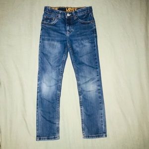 Levi’s 510 Boys Size 7 Skinny Fit Dark Wash Adjustable Waist